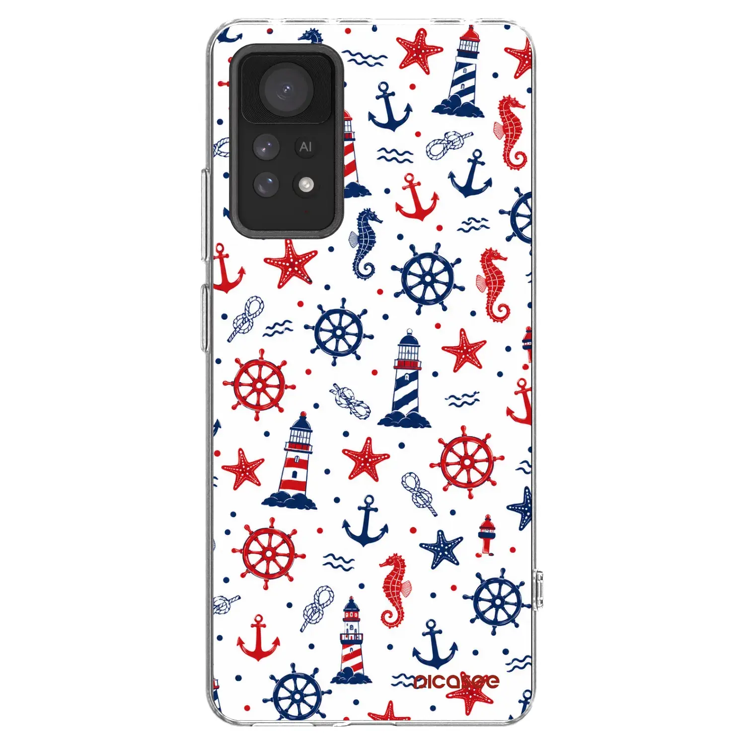 Silikonový průhledný obal pro Xiaomi Redmi Note 11 Pro - Sailor Vibes