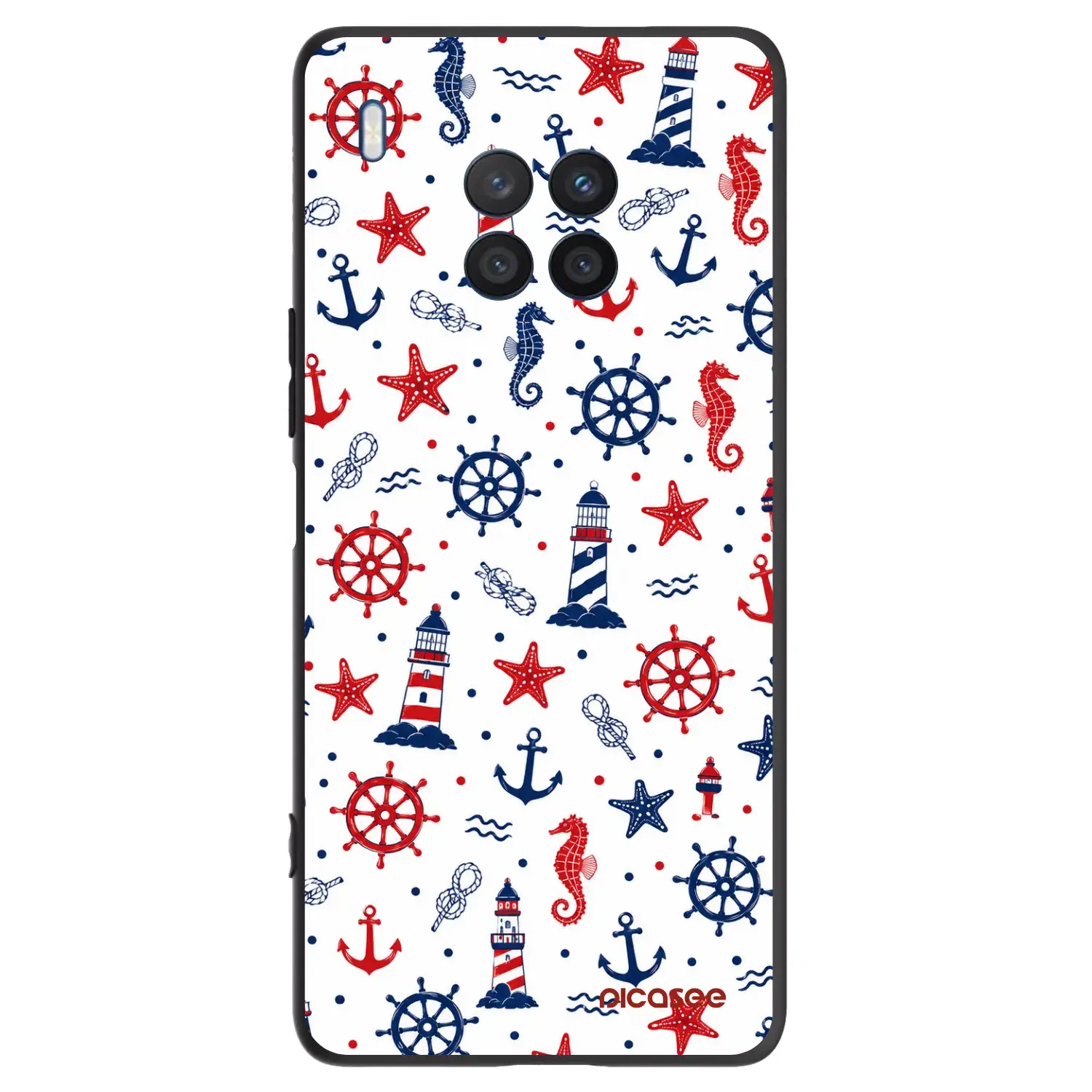 Silikonový černý obal pro Honor 50 Lite - Sailor Vibes