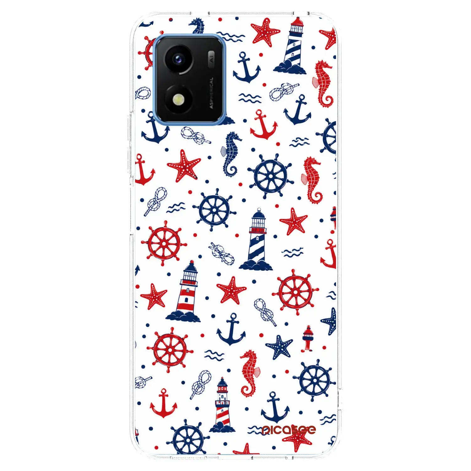 Silikonový průhledný obal pro Vivo Y01 - Sailor Vibes