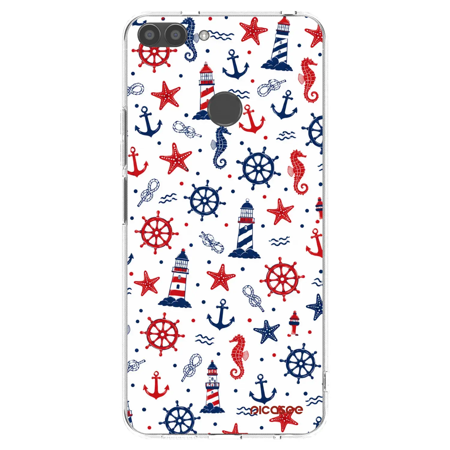 Silikonový průhledný obal pro Huawei P Smart - Sailor Vibes