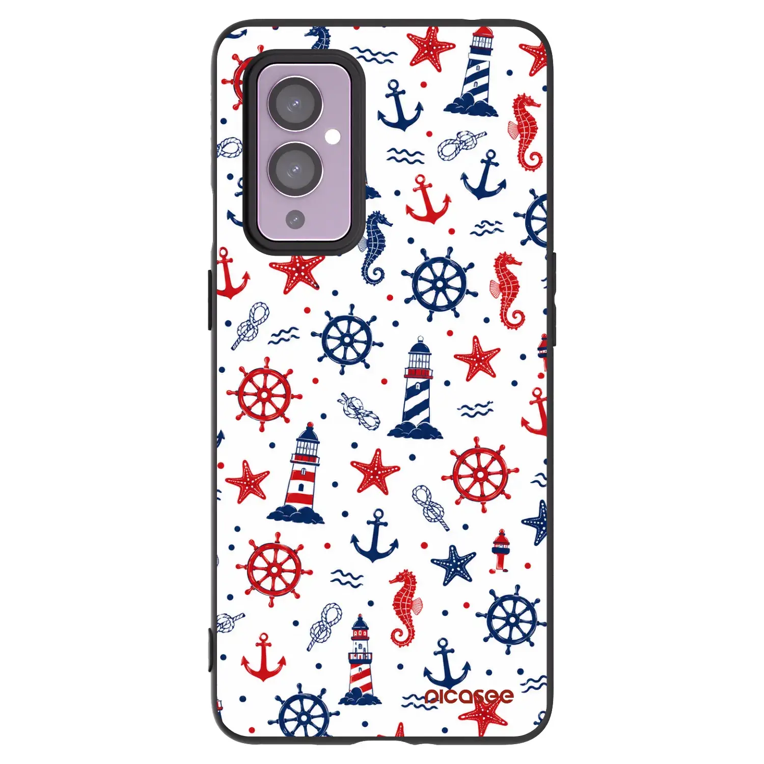 Silikonový černý obal pro OnePlus 9 - Sailor Vibes