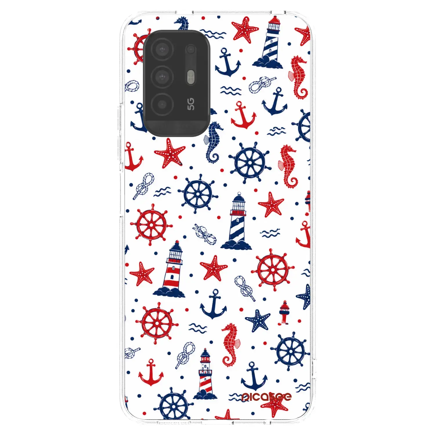 Silikonový průhledný obal pro OPPO A94 5G - Sailor Vibes