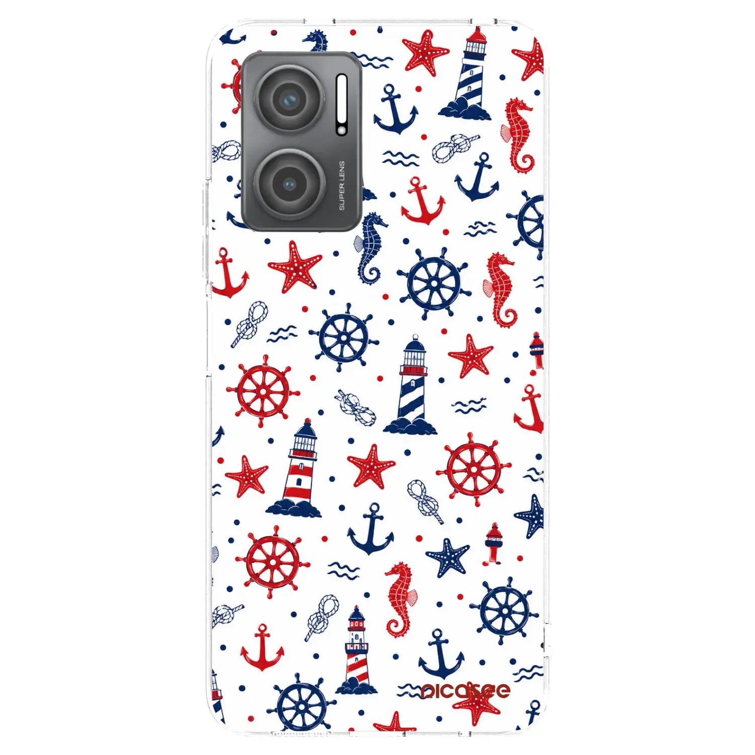 Silikonový průhledný obal pro Xiaomi Redmi 10 5G - Sailor Vibes