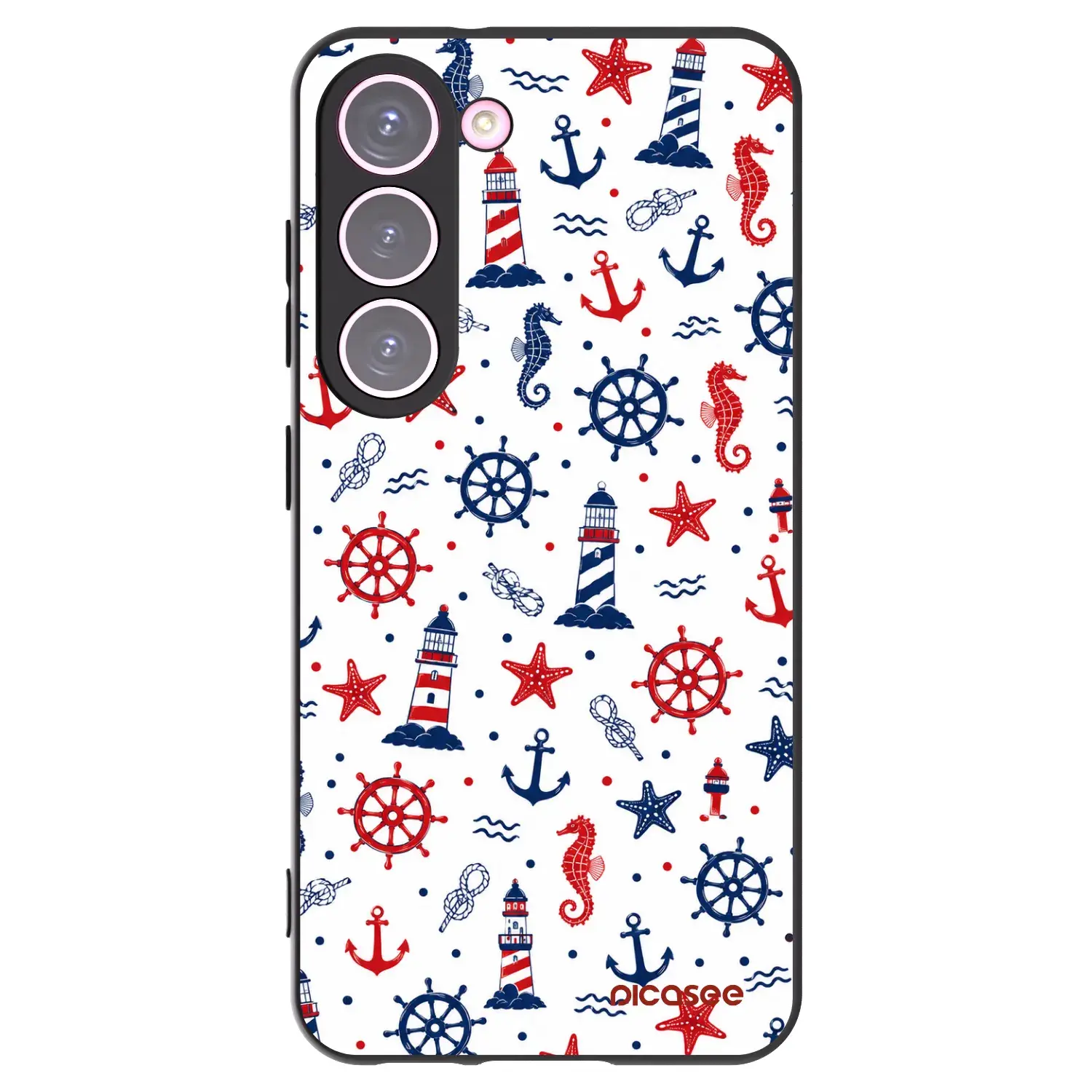 Silikonový černý obal pro Samsung Galaxy S23 5G - Sailor Vibes