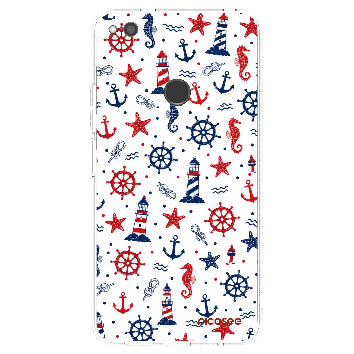 Silikonový průhledný obal pro Huawei P9 Lite 2017 - Sailor Vibes