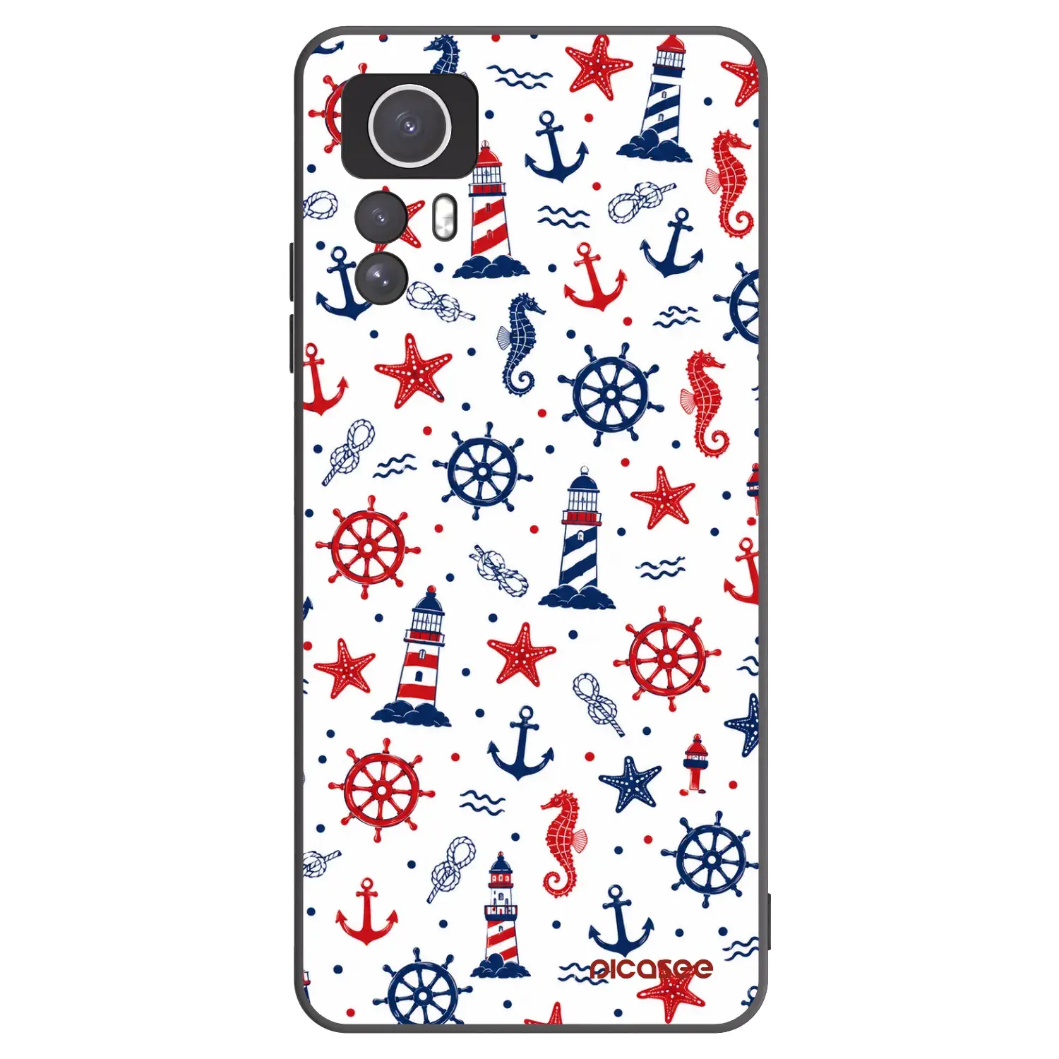 Silikonový černý obal pro Xiaomi Redmi Note 12S - Sailor Vibes