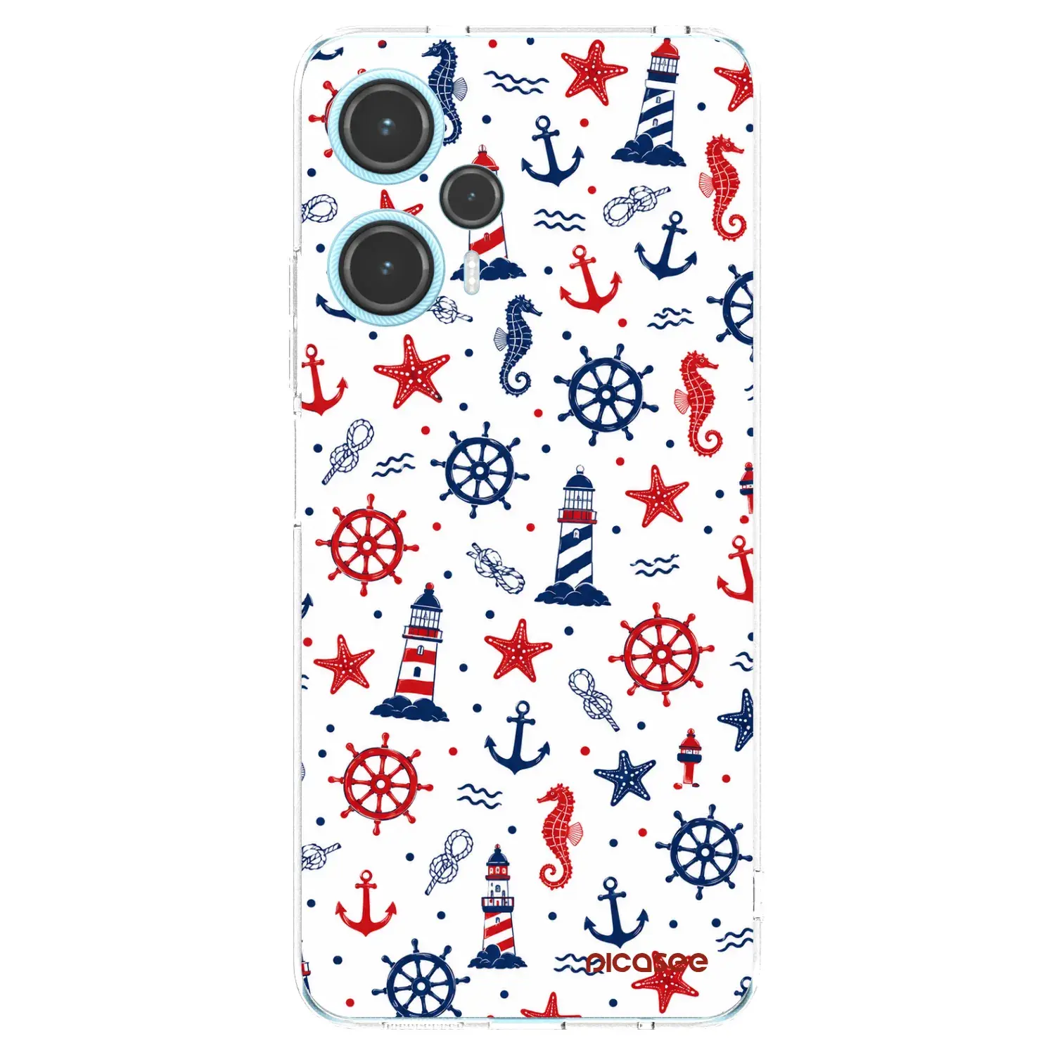 Silikonový průhledný obal pro Xiaomi Poco F5 - Sailor Vibes