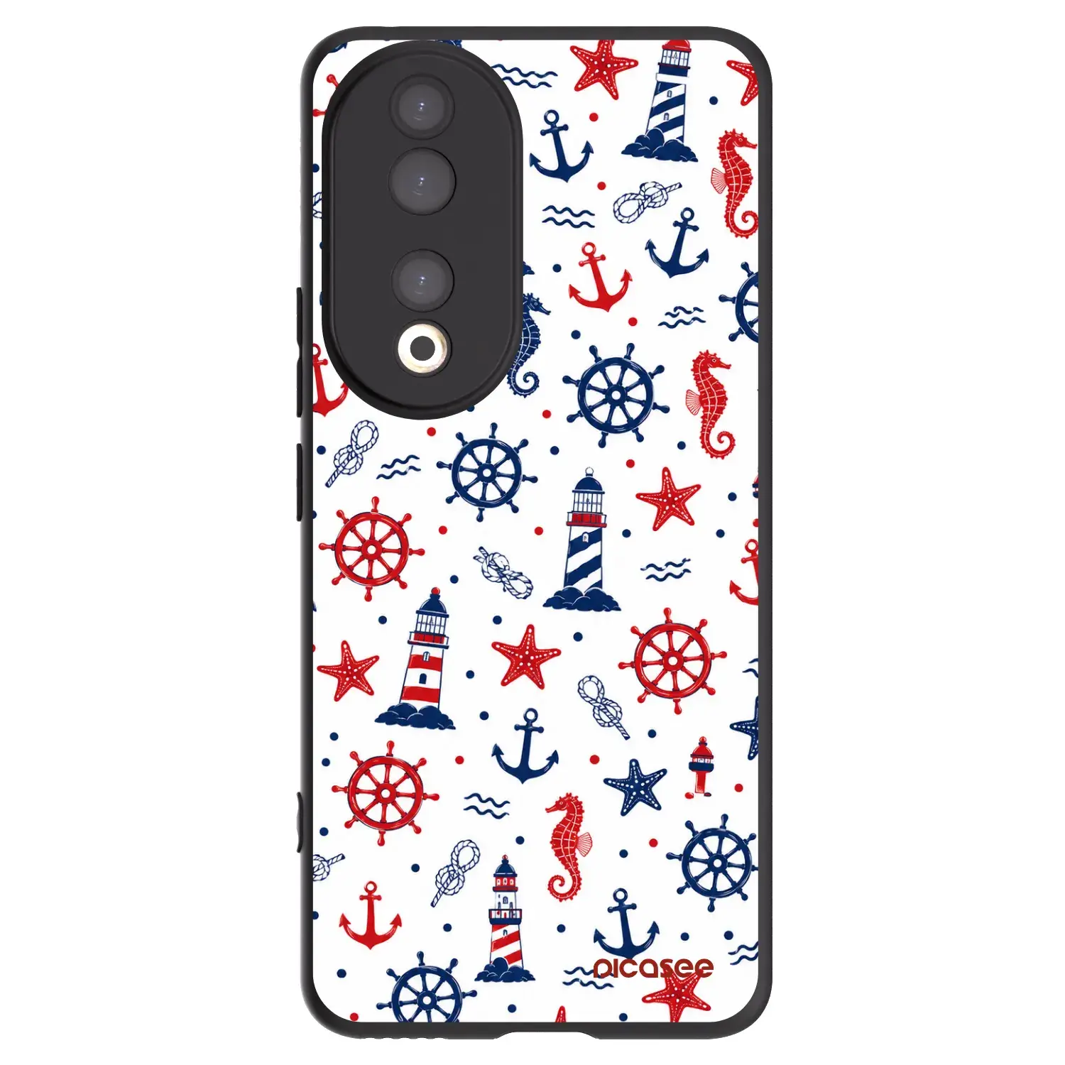 Silikonový černý obal pro Honor 90 5G - Sailor Vibes