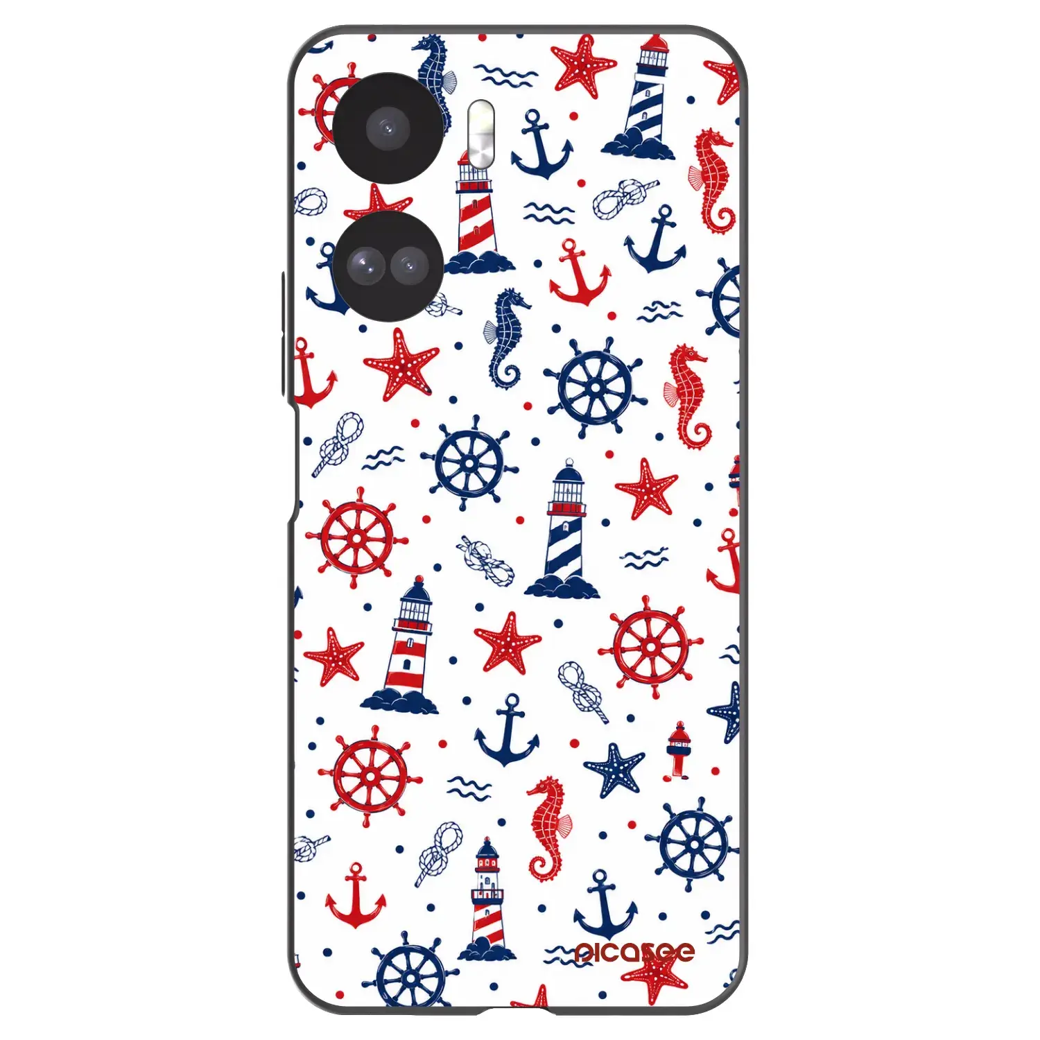 Silikonový černý obal pro Honor 90 Lite 5G - Sailor Vibes