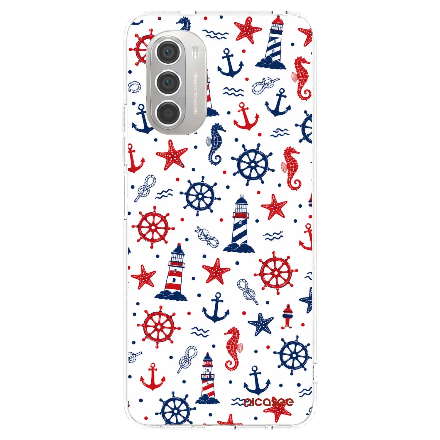 Silikonový průhledný obal pro Motorola Moto G51 - Sailor Vibes