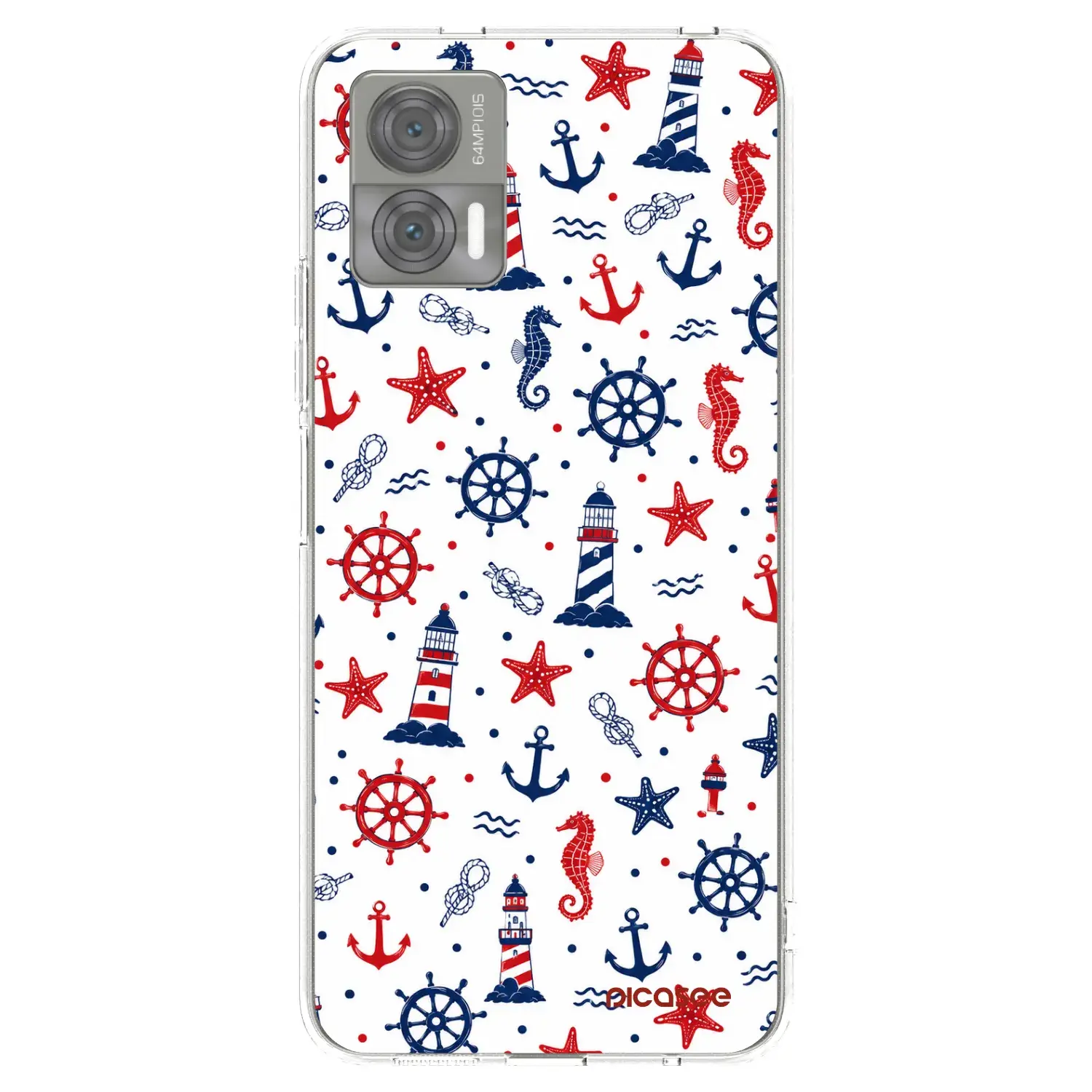 Silikonový průhledný obal pro Motorola Edge 30 Neo - Sailor Vibes