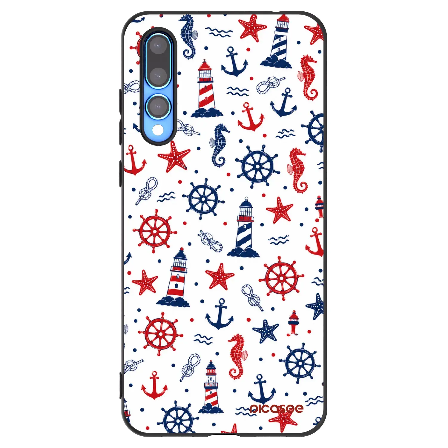 Silikonový černý obal pro Huawei P20 Pro - Sailor Vibes