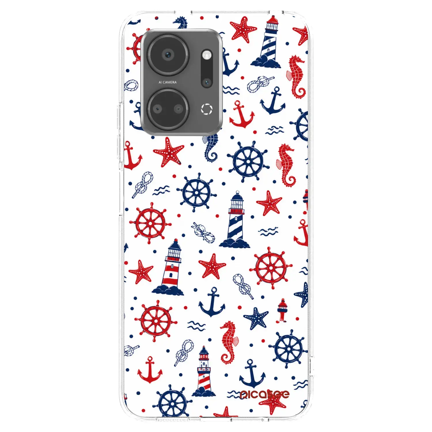 Silikonový průhledný obal pro Honor X7a - Sailor Vibes