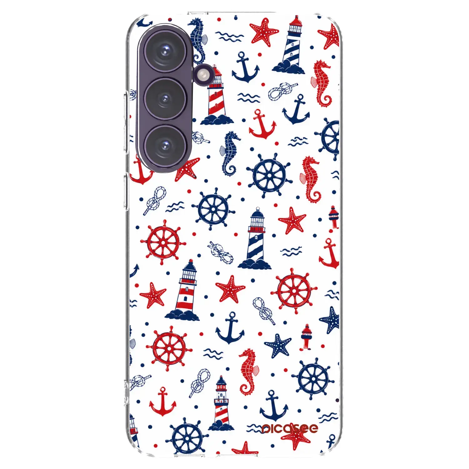 Silikonový průhledný obal pro Samsung Galaxy S24+ S926B 5G - Sailor Vibes