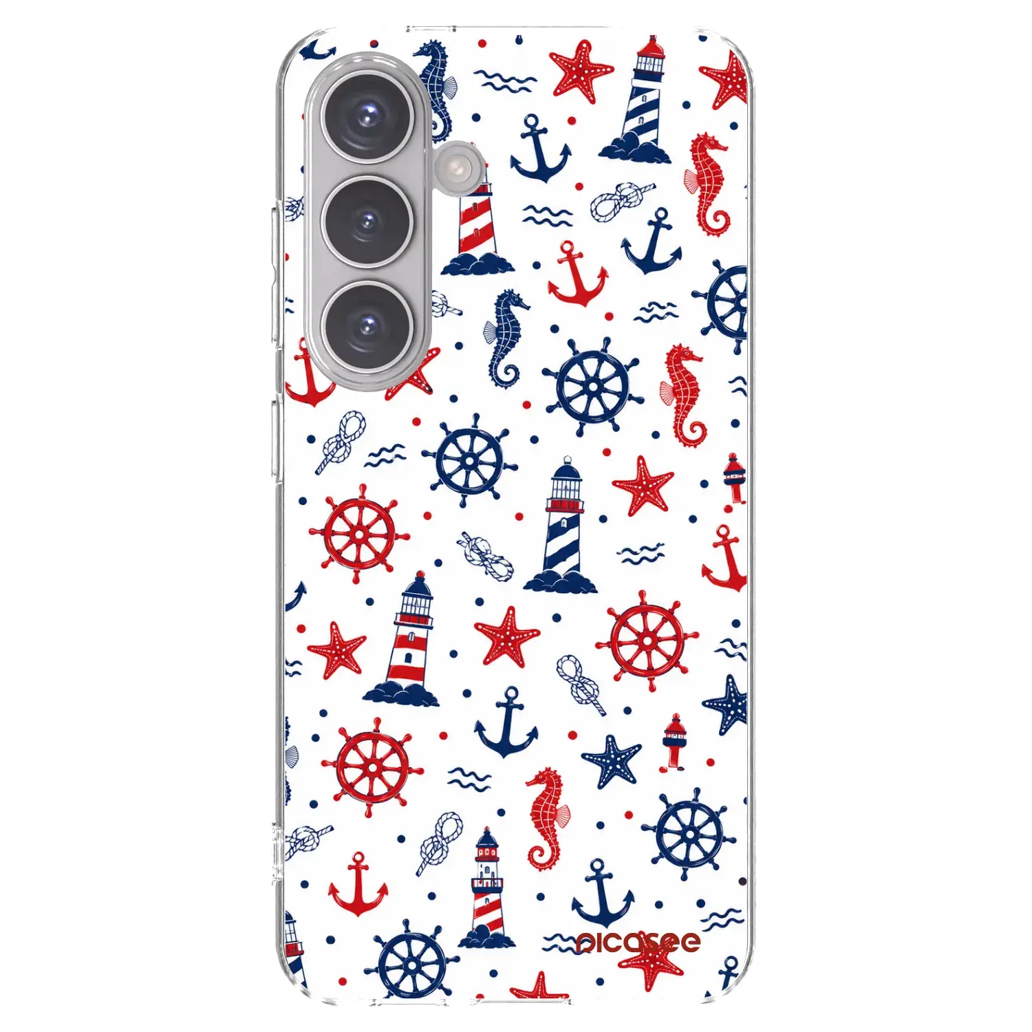 Silikonový průhledný obal pro Samsung Galaxy S24 S921B 5G - Sailor Vibes