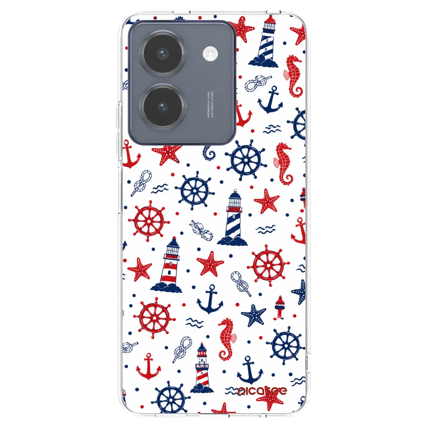 Silikonový průhledný obal pro Vivo Y36 4G - Sailor Vibes