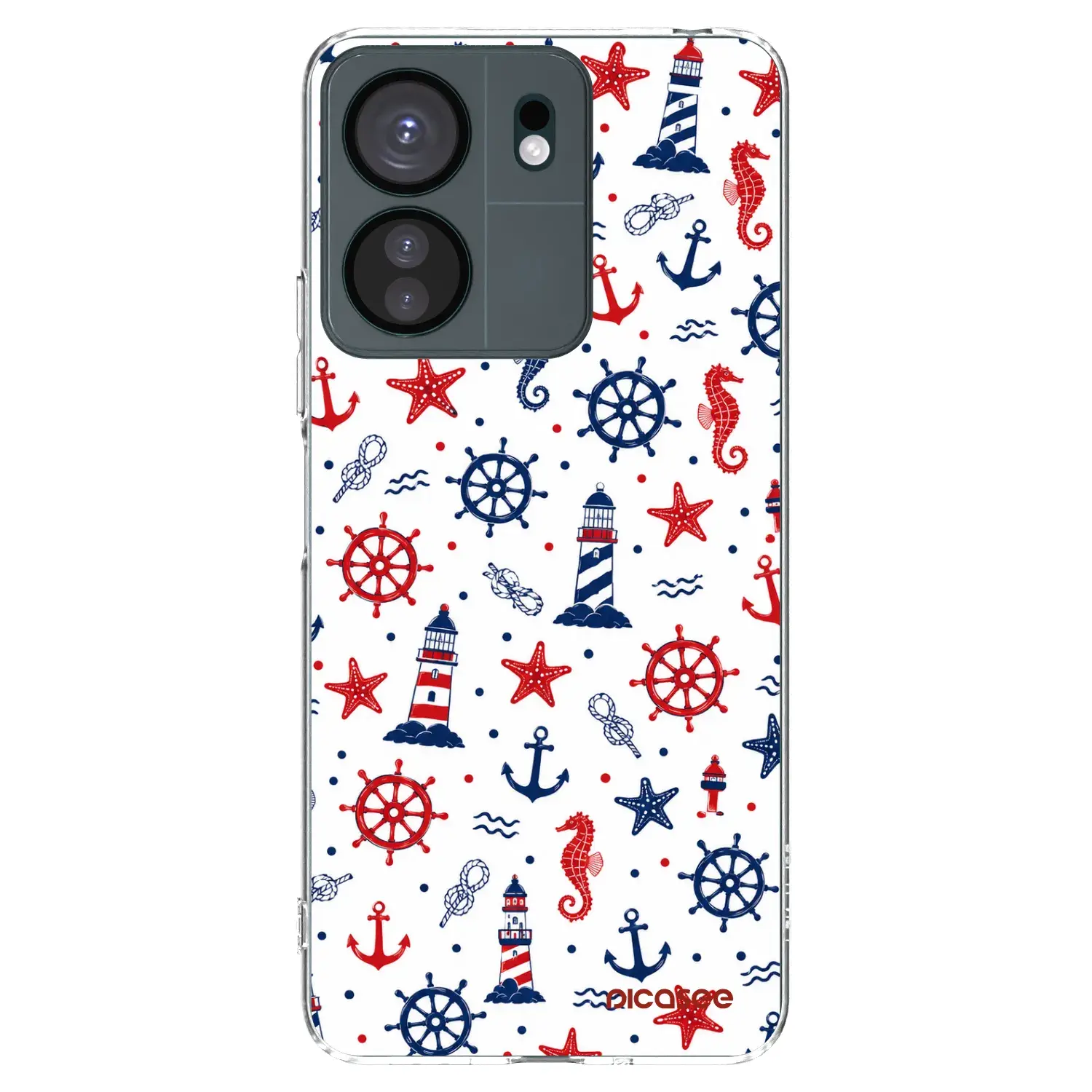 Silikonový průhledný obal pro Xiaomi Redmi 13C 4G - Sailor Vibes