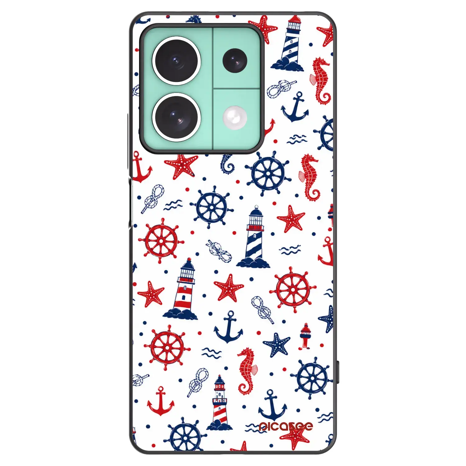Silikonový černý obal pro Xiaomi Redmi Note 13 5G - Sailor Vibes