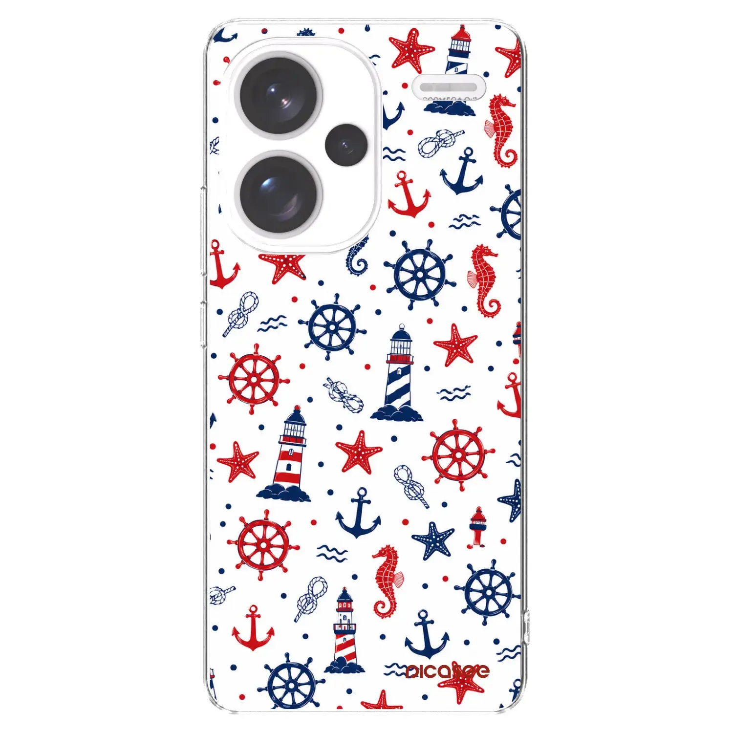 Silikonový průhledný obal pro Xiaomi Redmi Note 13 Pro+ 5G - Sailor Vibes