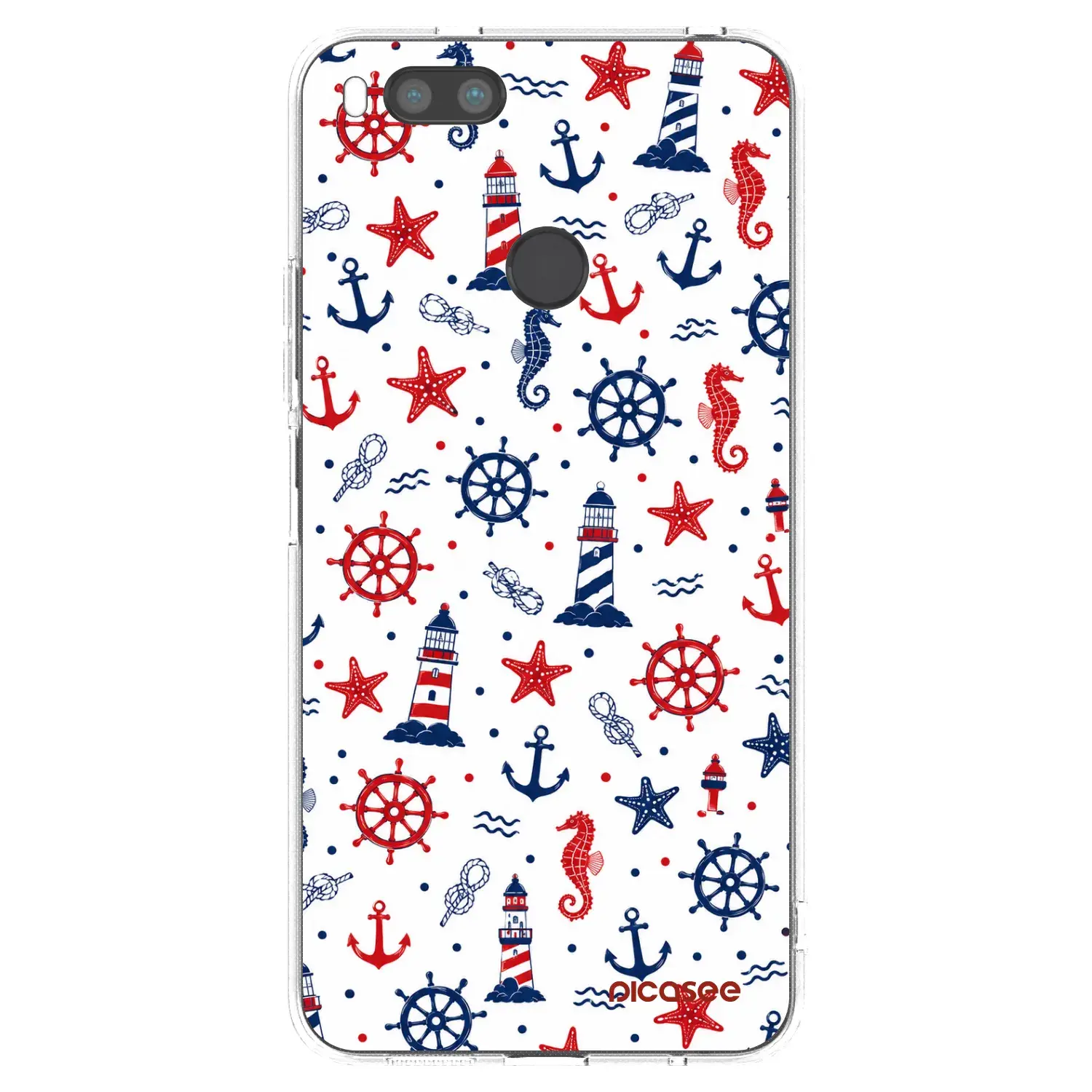Silikonový průhledný obal pro Xiaomi Mi A1 Global - Sailor Vibes