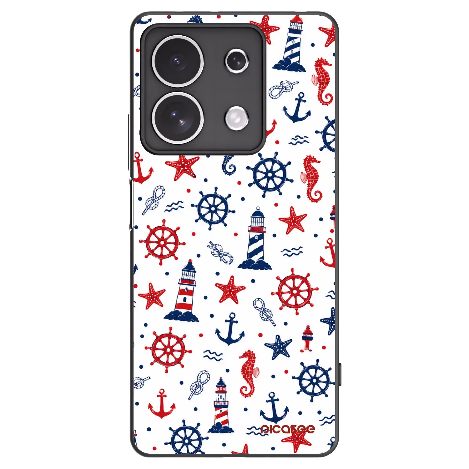 Silikonový černý obal pro Xiaomi Redmi Note 13 4G - Sailor Vibes