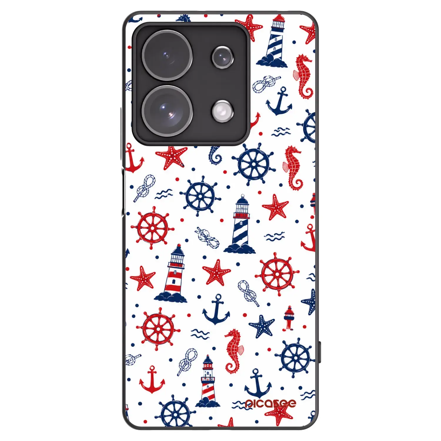 Silikonový černý obal pro Xiaomi Redmi Note 13 Pro 4G - Sailor Vibes