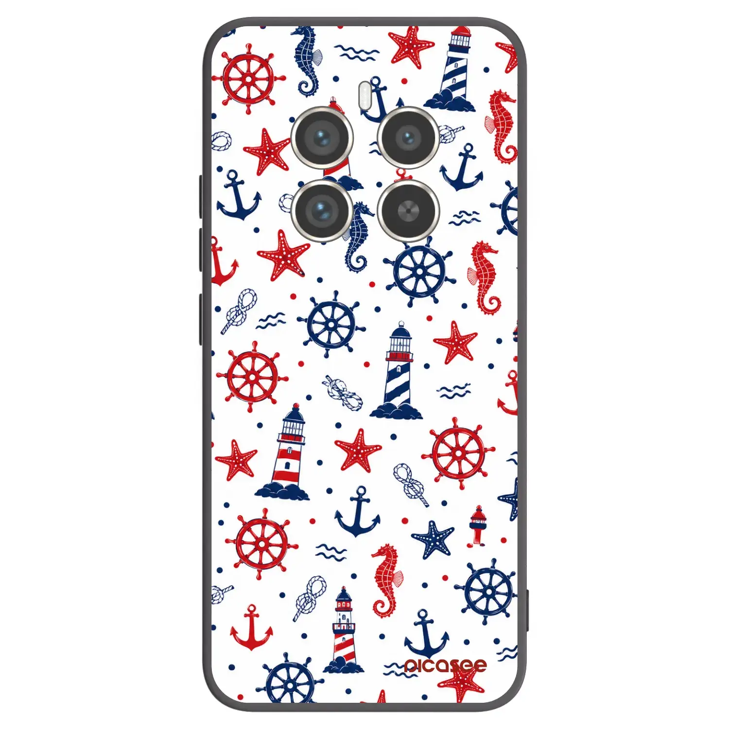Silikonový černý obal pro Realme 12 Pro 5G - Sailor Vibes
