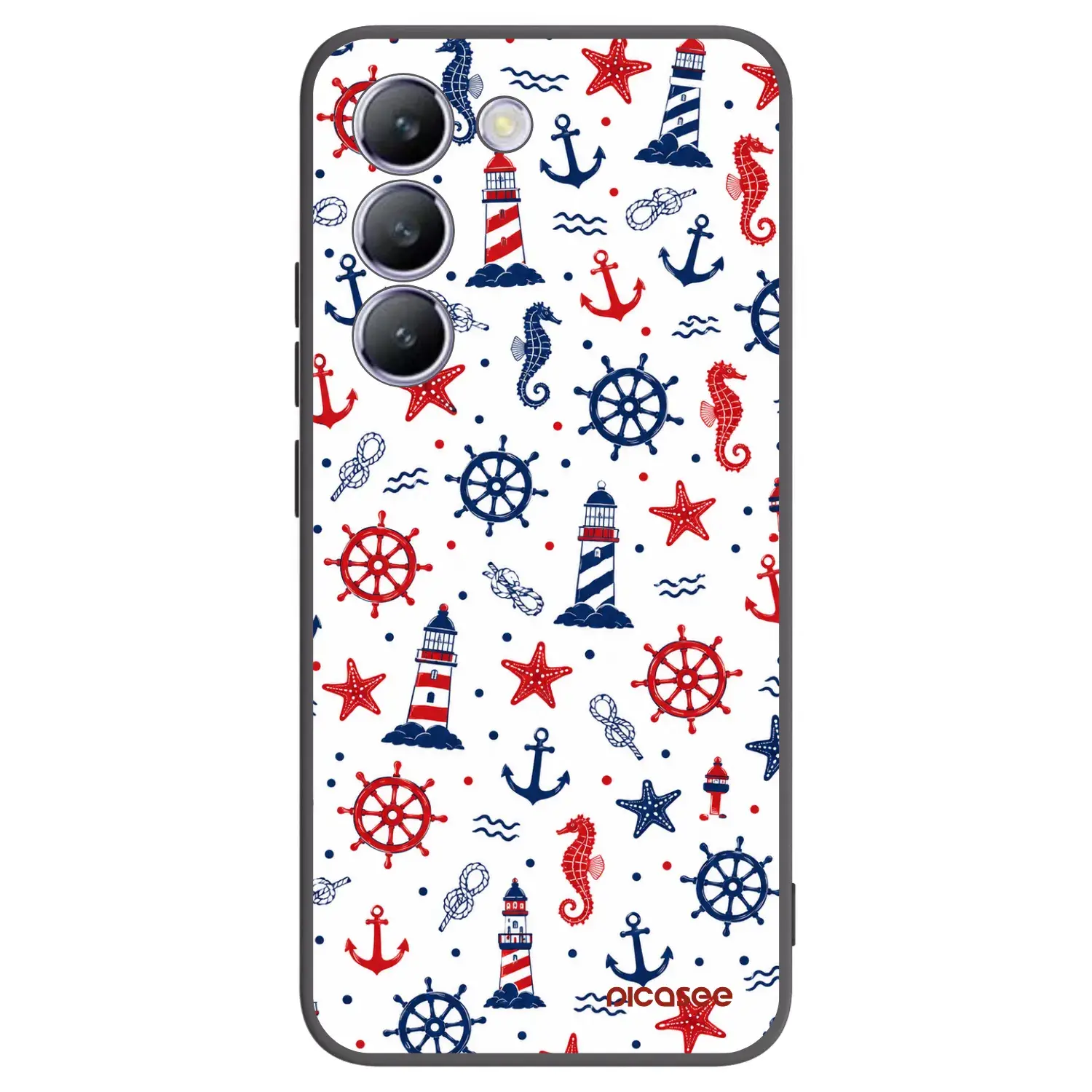 Silikonový černý obal pro Vivo V40 SE 5G - Sailor Vibes