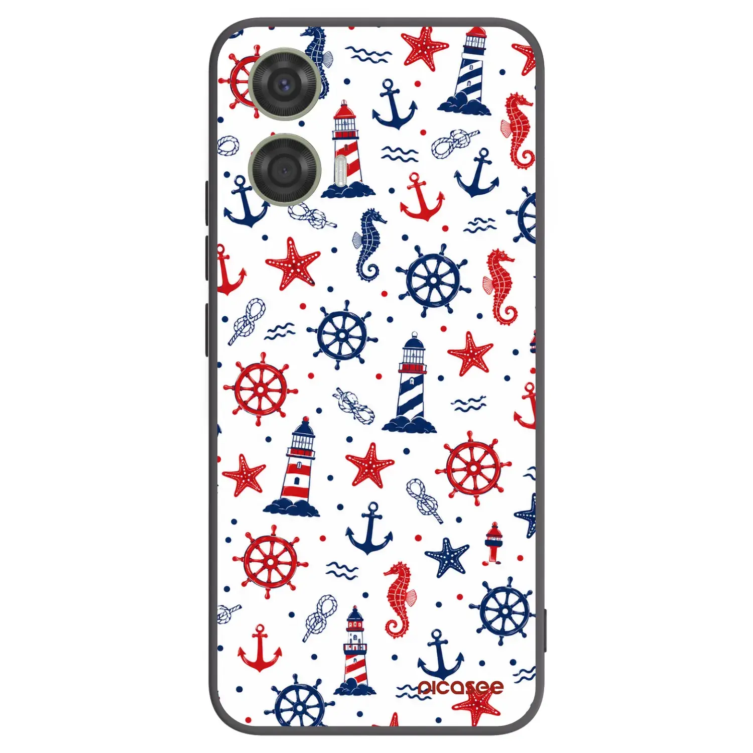 Silikonový černý obal pro Motorola Moto G24 - Sailor Vibes