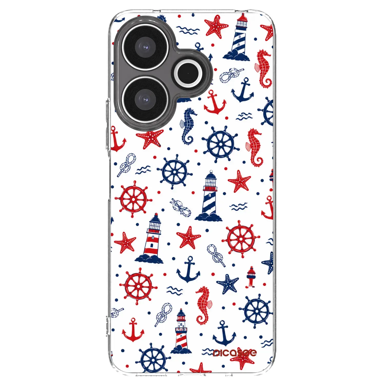 Silikonový průhledný obal pro Xiaomi Redmi 13 4G - Sailor Vibes