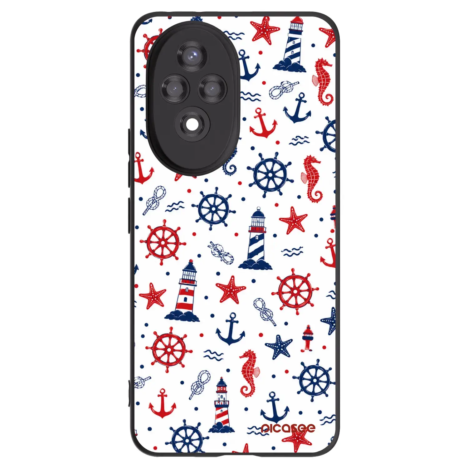 Silikonový černý obal pro Honor 200 Pro 5G - Sailor Vibes