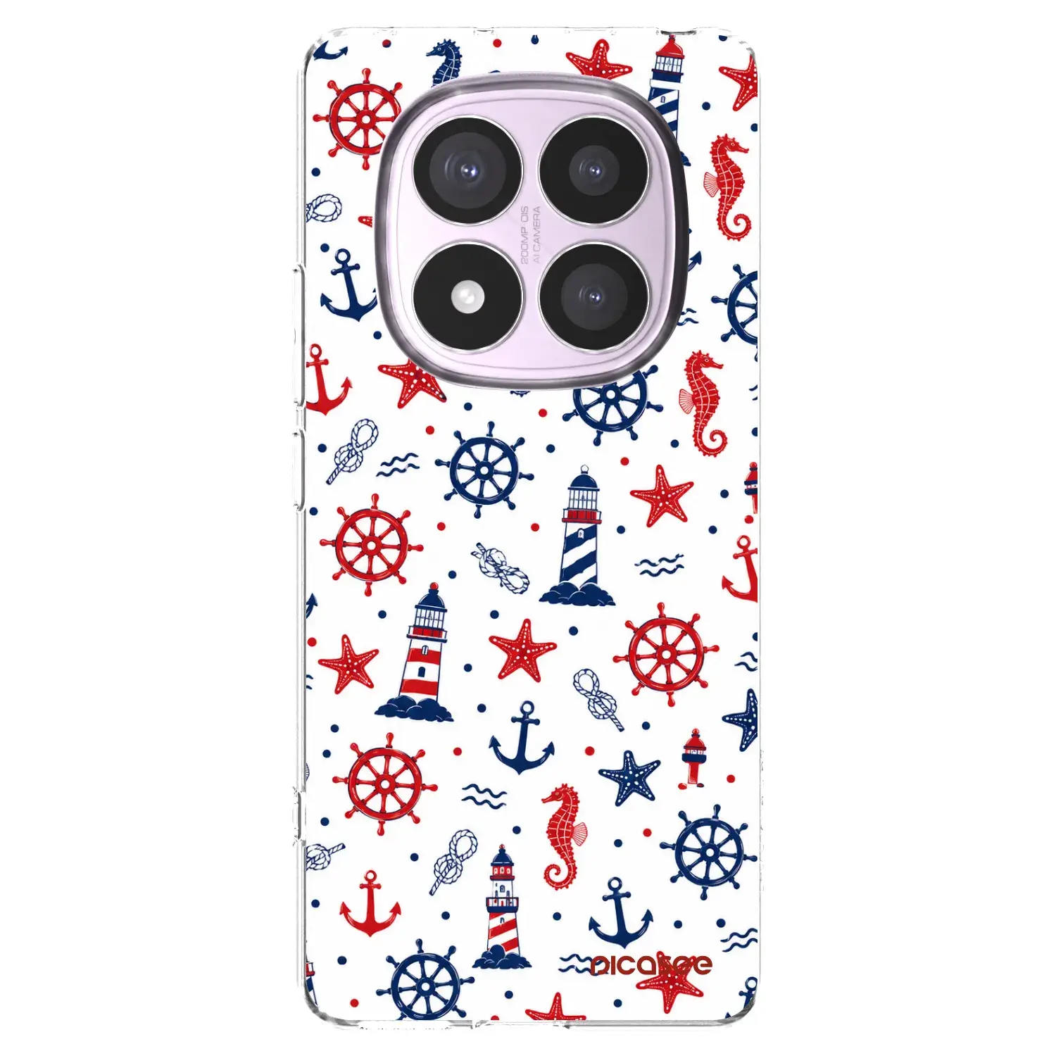 Silikonový průhledný obal pro Xiaomi Redmi Note 14 Pro 5G - Sailor Vibes