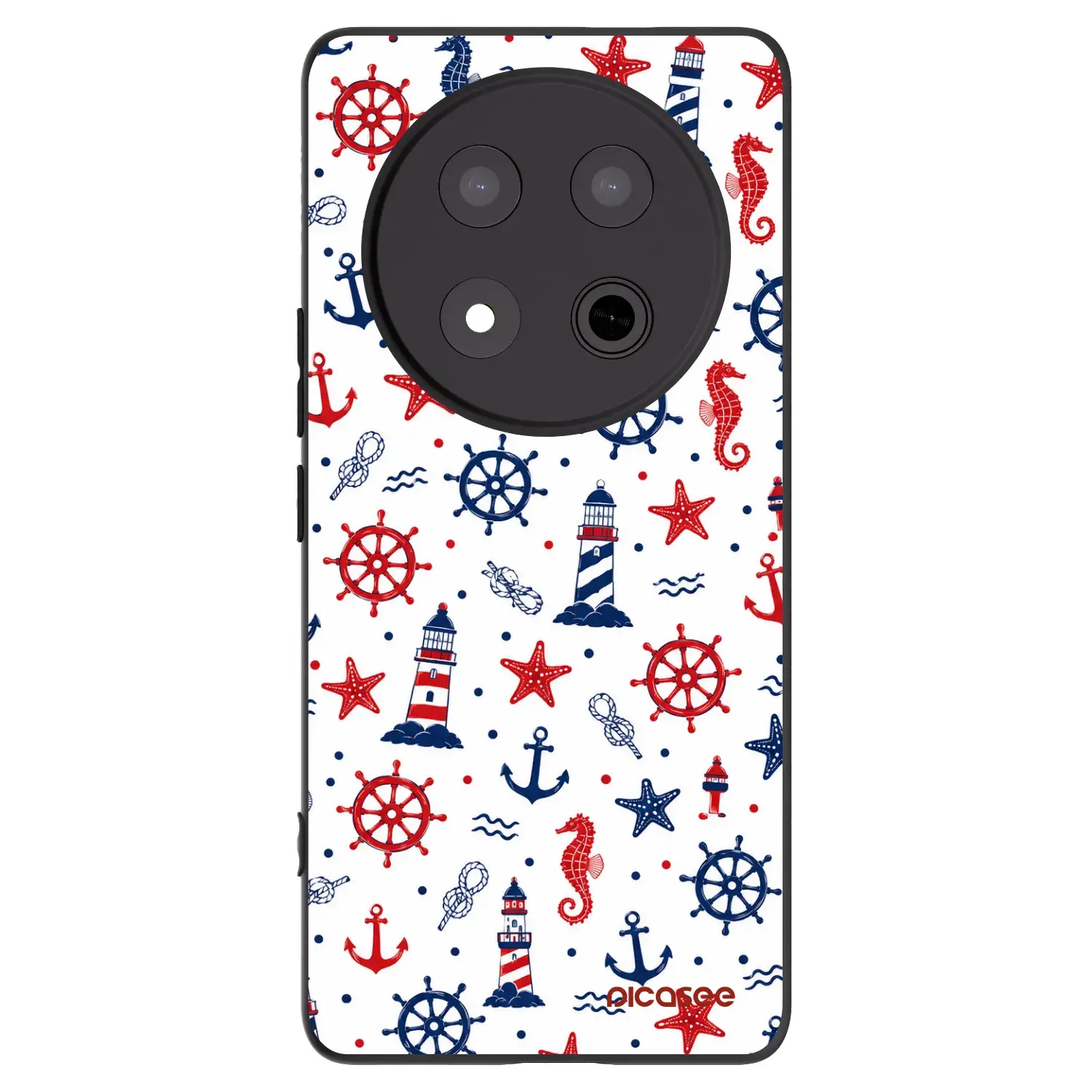Silikonový černý obal pro Honor Magic7 Lite 5G - Sailor Vibes