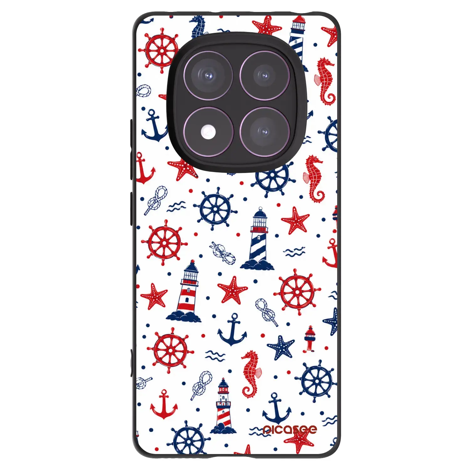 Silikonový černý obal pro Xiaomi Redmi Note 14 Pro 4G - Sailor Vibes