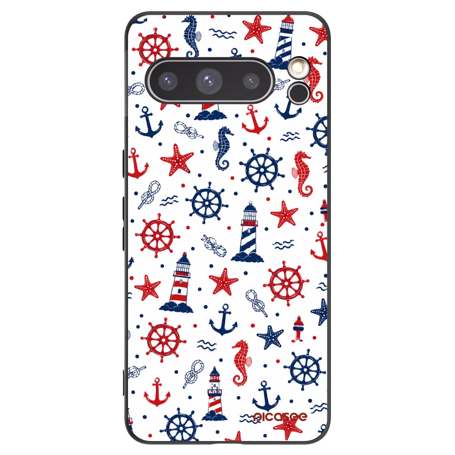 Silikonový černý obal pro Google Pixel 8 Pro - Sailor Vibes