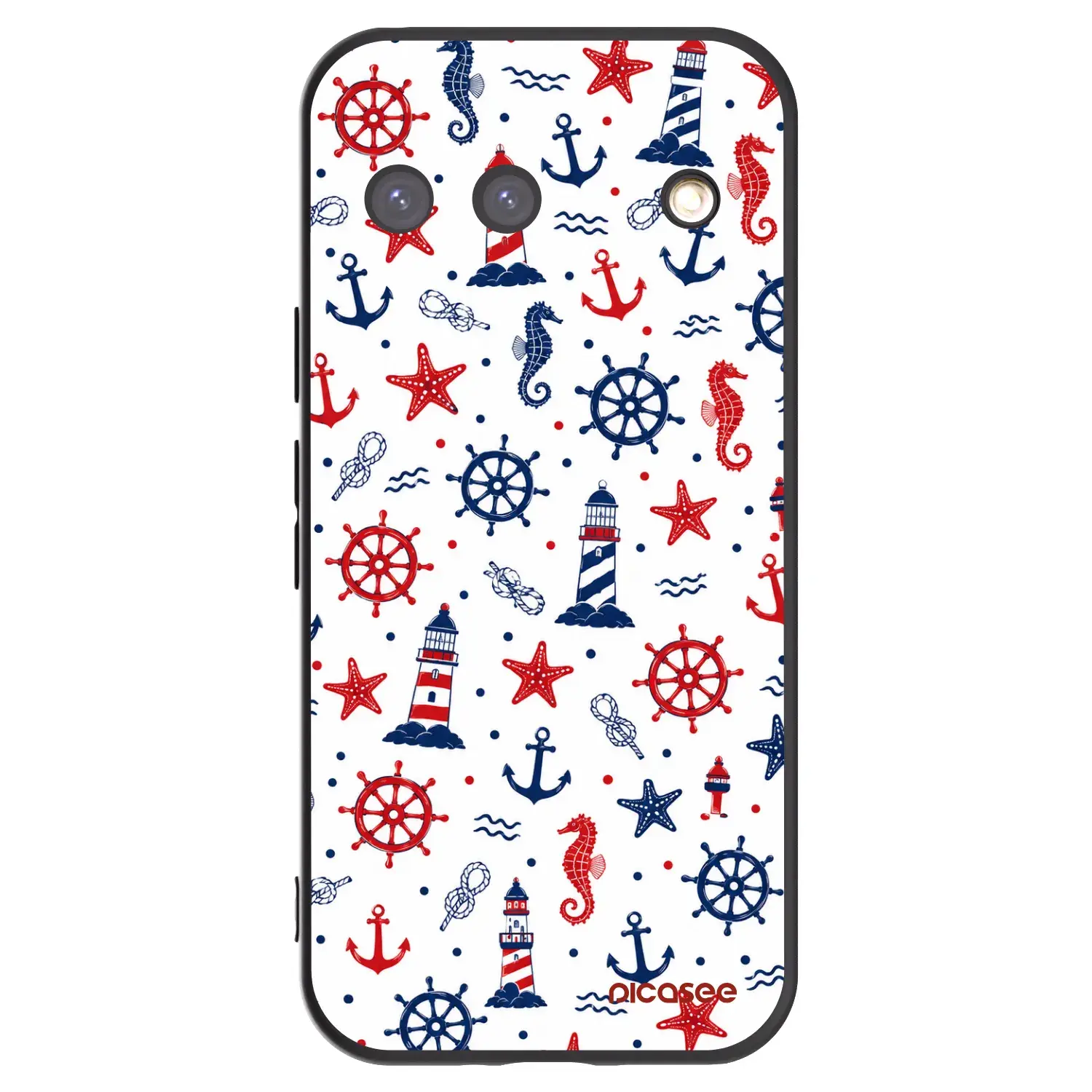 Silikonový černý obal pro Google Pixel 9 - Sailor Vibes