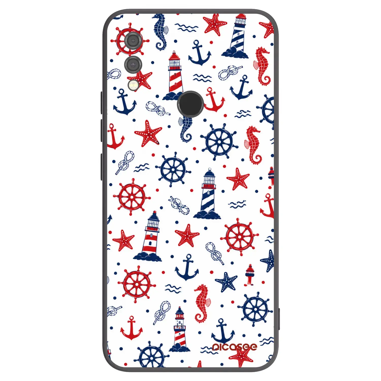 Silikonový černý obal pro Xiaomi Redmi Note 7 - Sailor Vibes