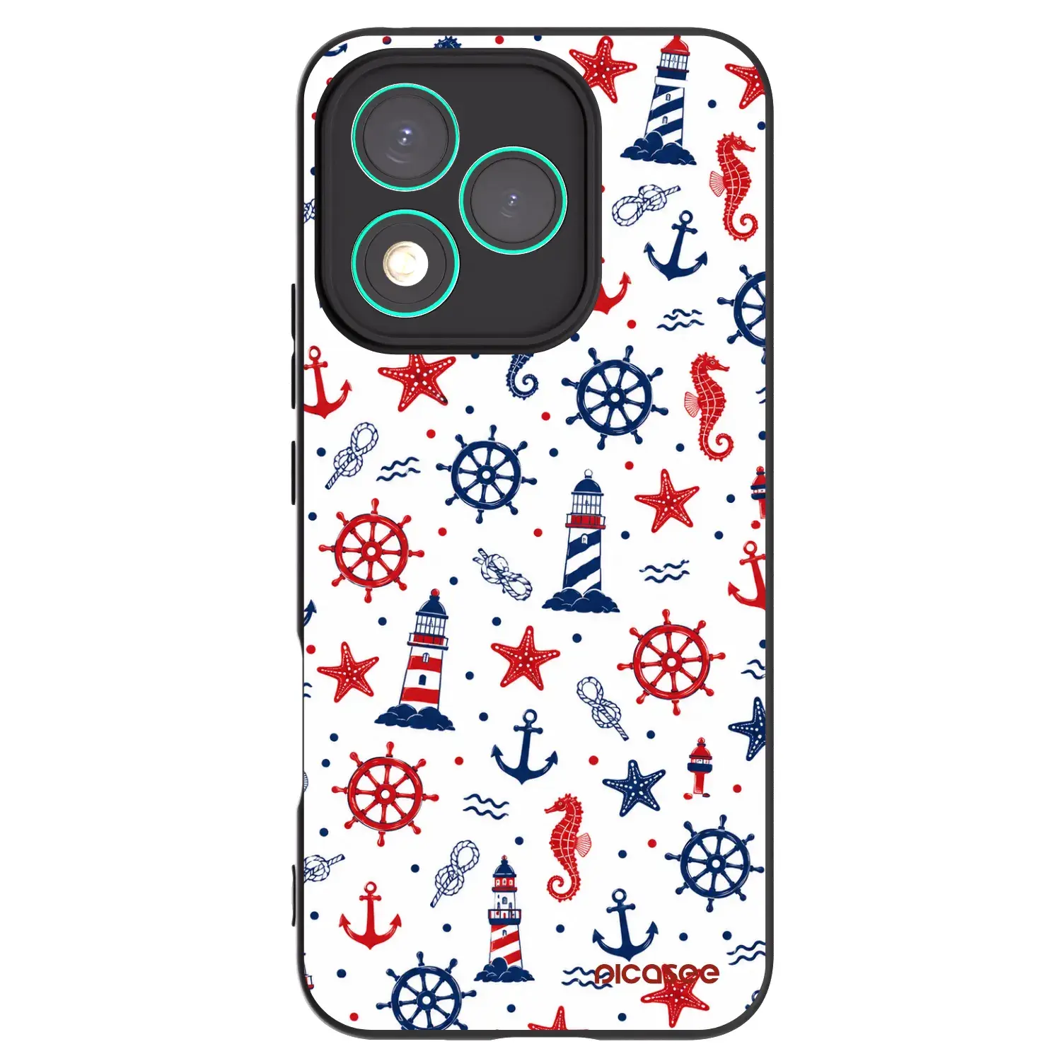 Silikonový černý obal pro Honor 400 Lite 5G - Sailor Vibes
