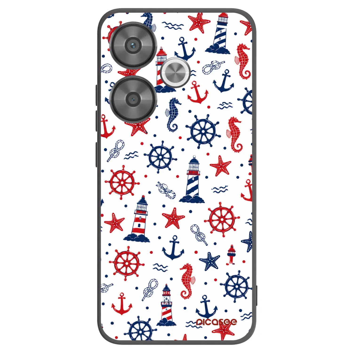 Silikonový černý obal pro Xiaomi Poco F6 - Sailor Vibes