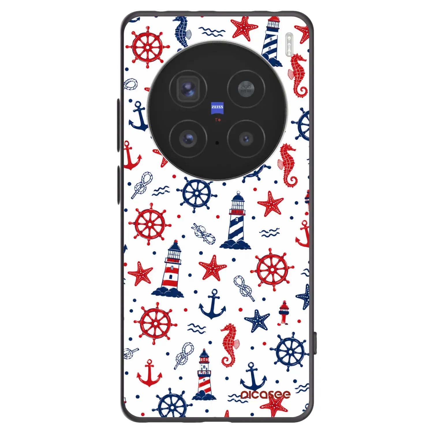 Silikonový černý obal pro Vivo X200 Pro - Sailor Vibes