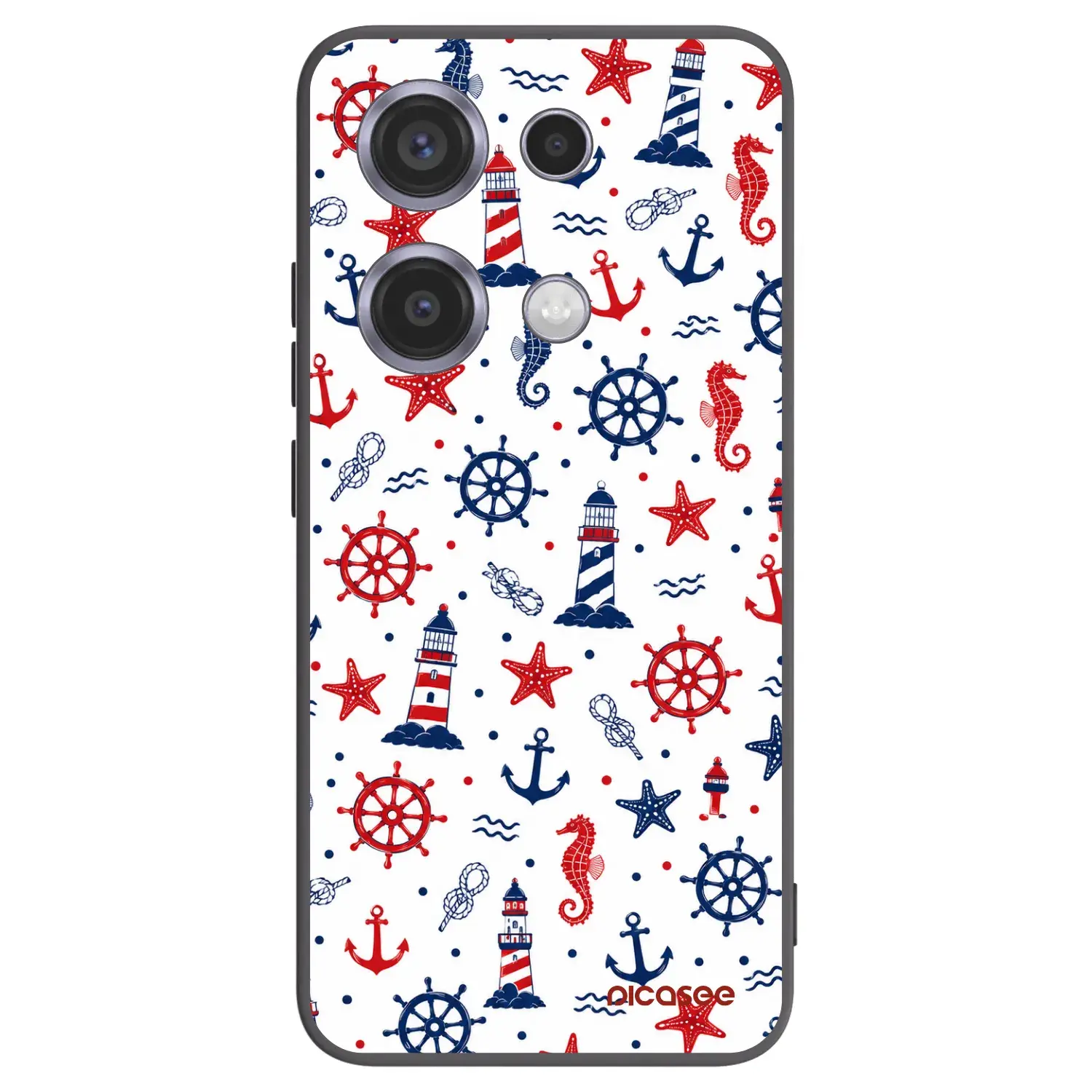 Silikonový černý obal pro Xiaomi Redmi Note 14S - Sailor Vibes