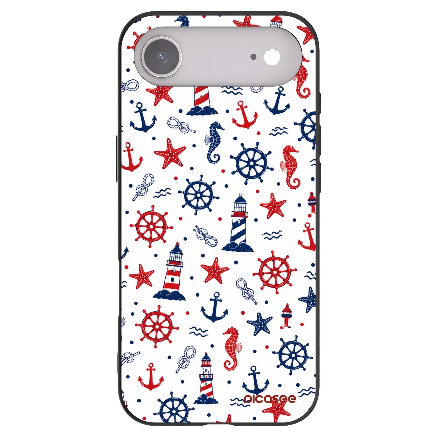 Silikonový černý obal pro Apple iPhone Air - Sailor Vibes