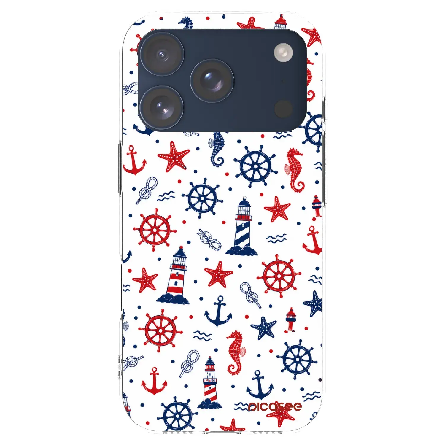 Silikonový průhledný obal pro Apple iPhone 17 Pro - Sailor Vibes