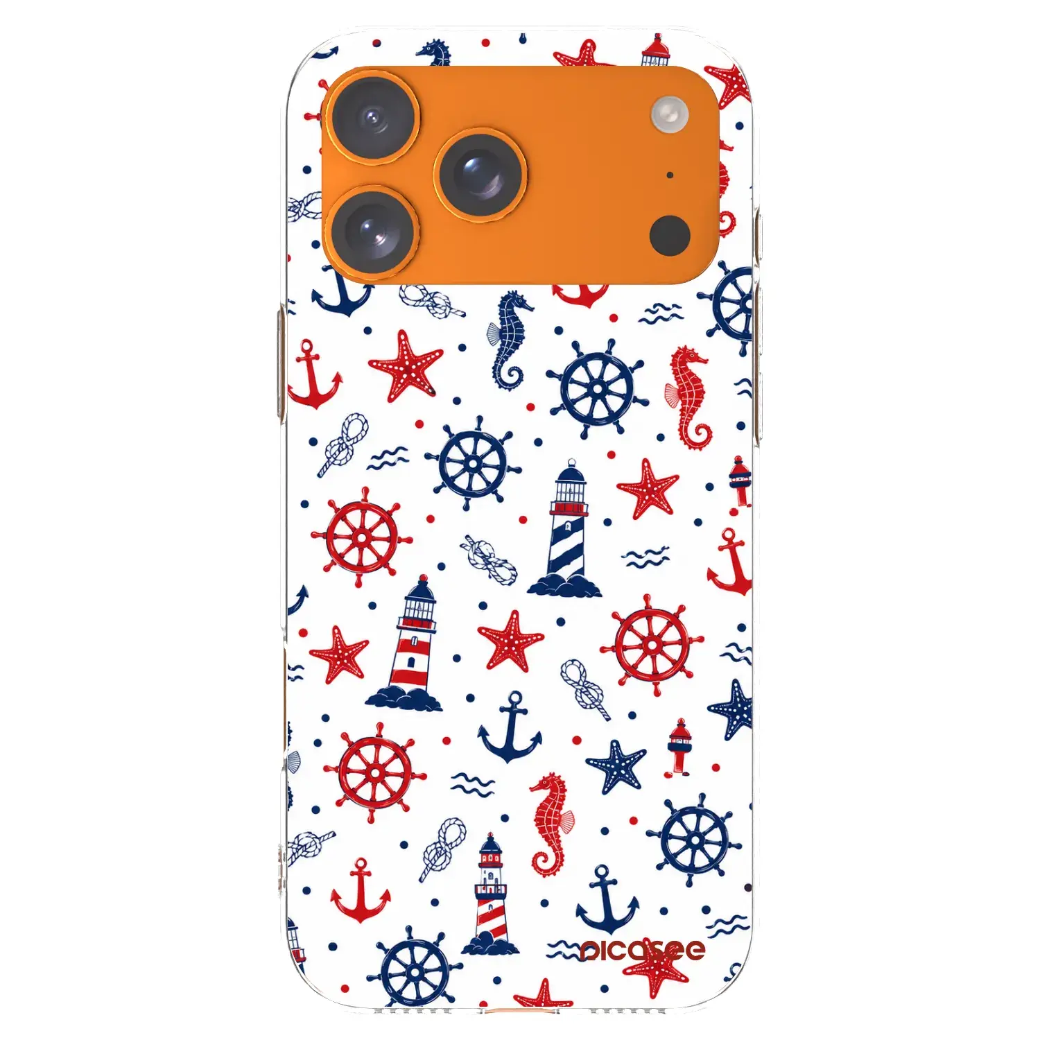Silikonový průhledný obal pro Apple iPhone 17 Pro Max - Sailor Vibes