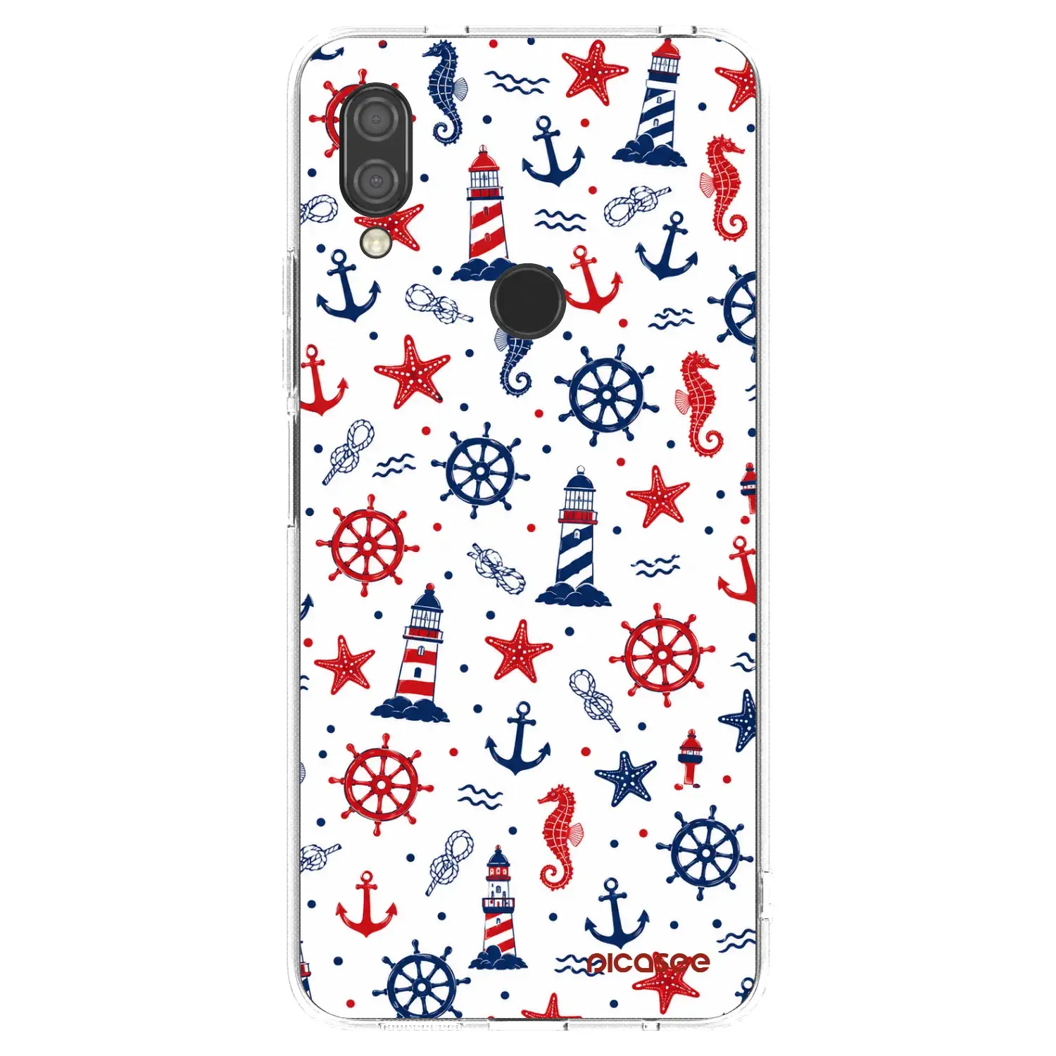 Silikonový průhledný obal pro Xiaomi Redmi 7 - Sailor Vibes