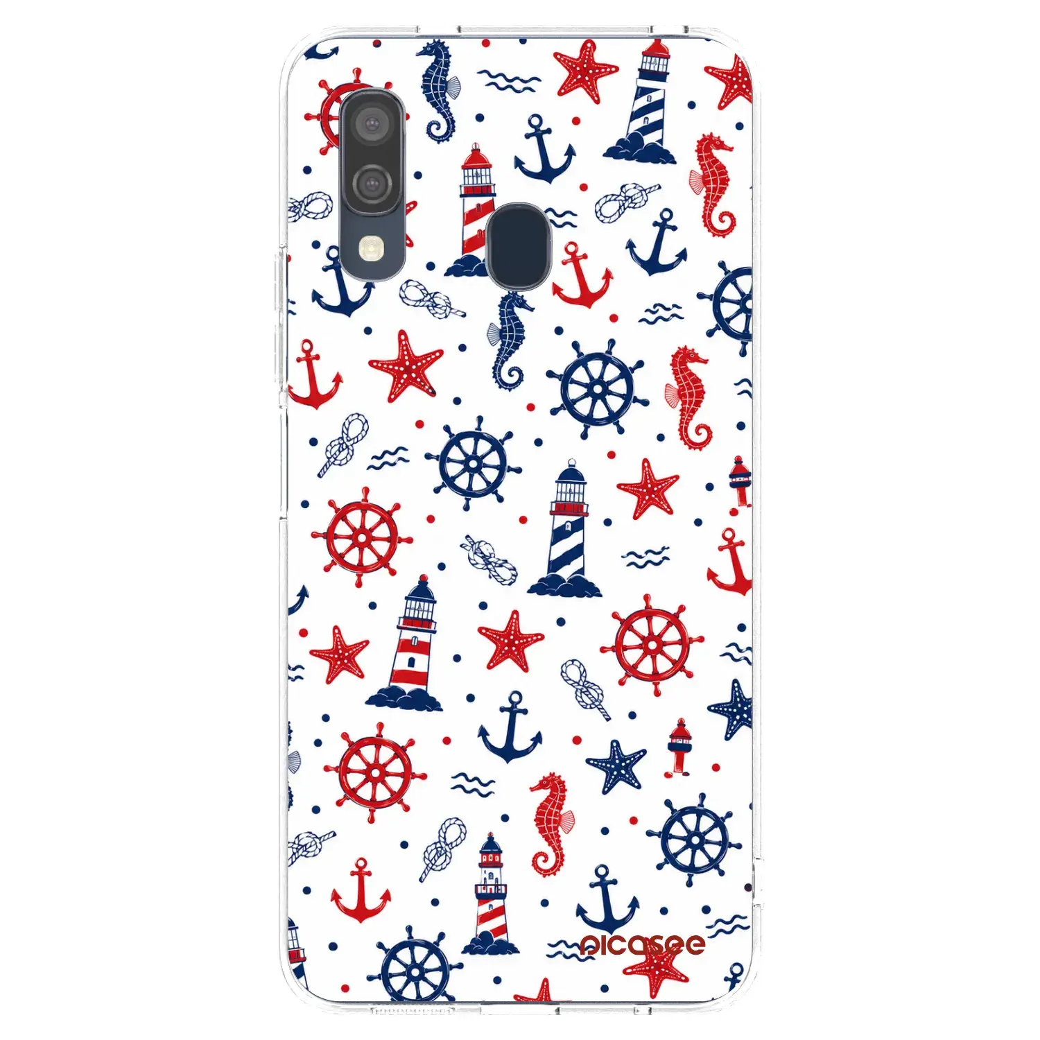 Silikonový průhledný obal pro Samsung Galaxy A40 A405F - Sailor Vibes