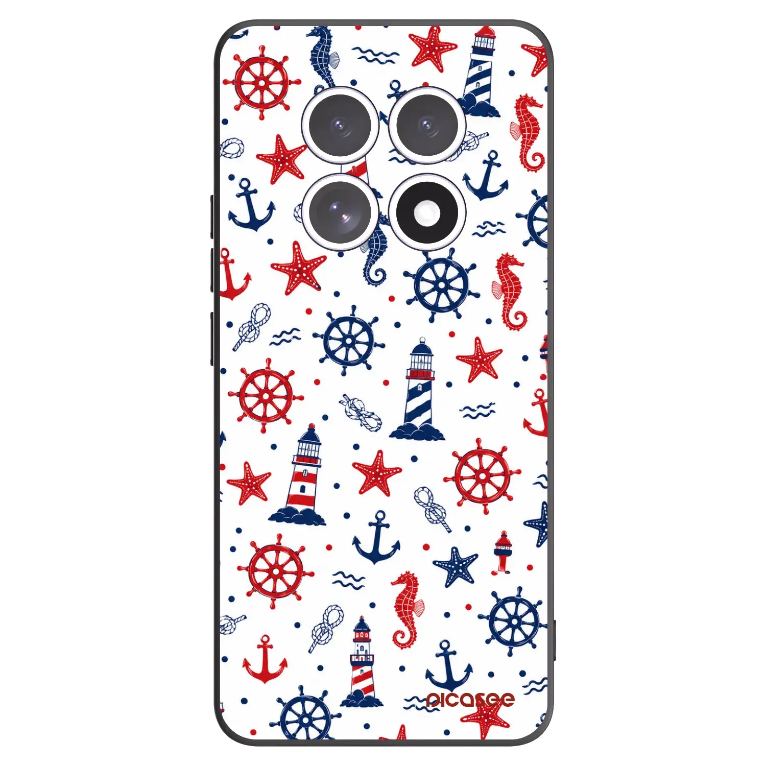 Silikonový černý obal pro Xiaomi Redmi Note 15 4G - Sailor Vibes