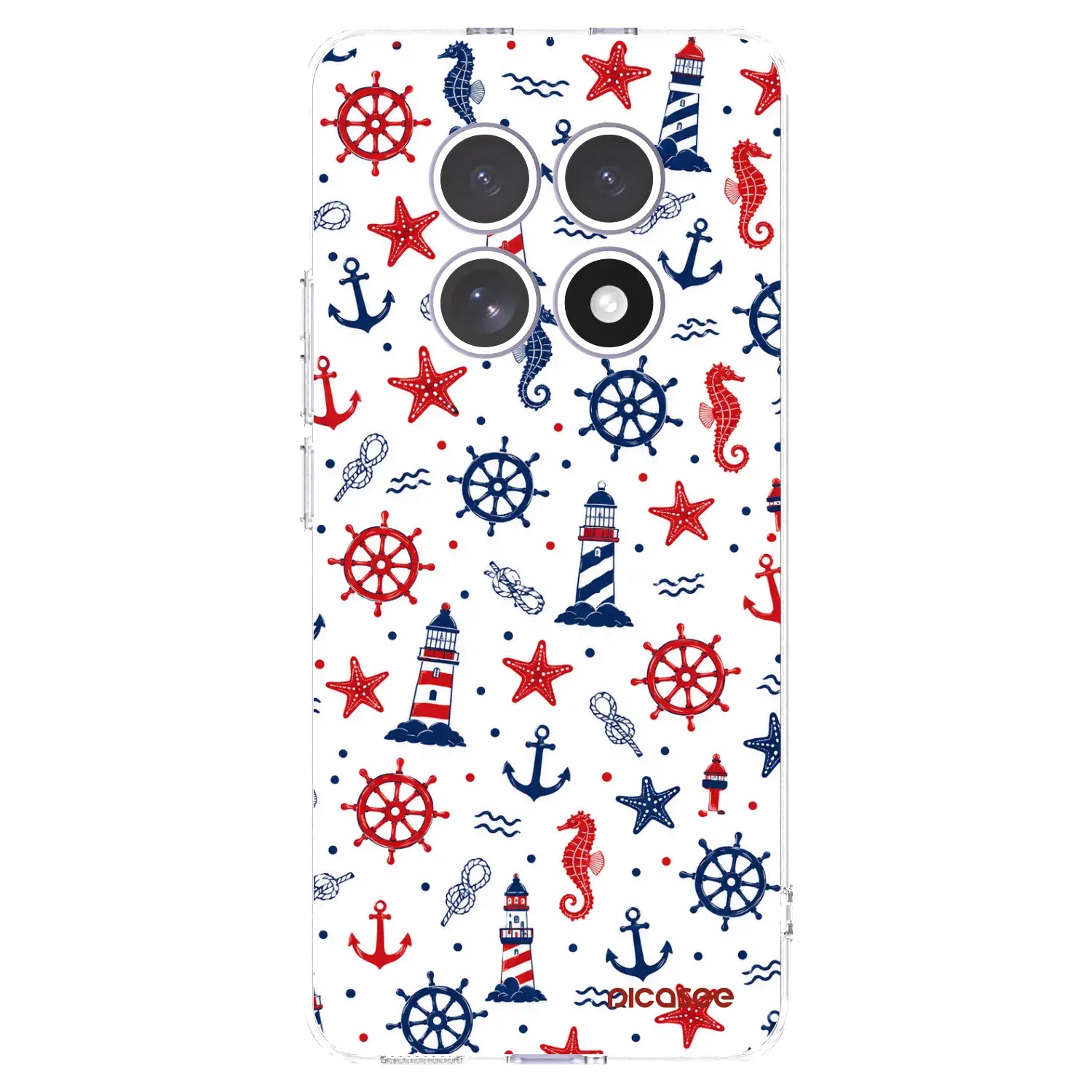 Silikonový průhledný obal pro Xiaomi Redmi Note 15 4G - Sailor Vibes