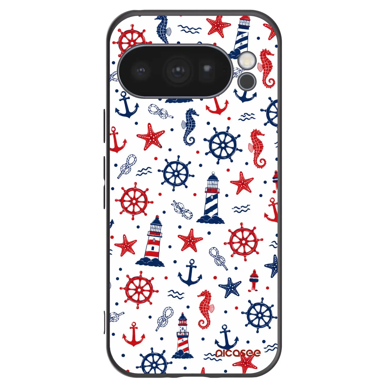 Silikonový černý obal pro Google Pixel 10 Pro - Sailor Vibes