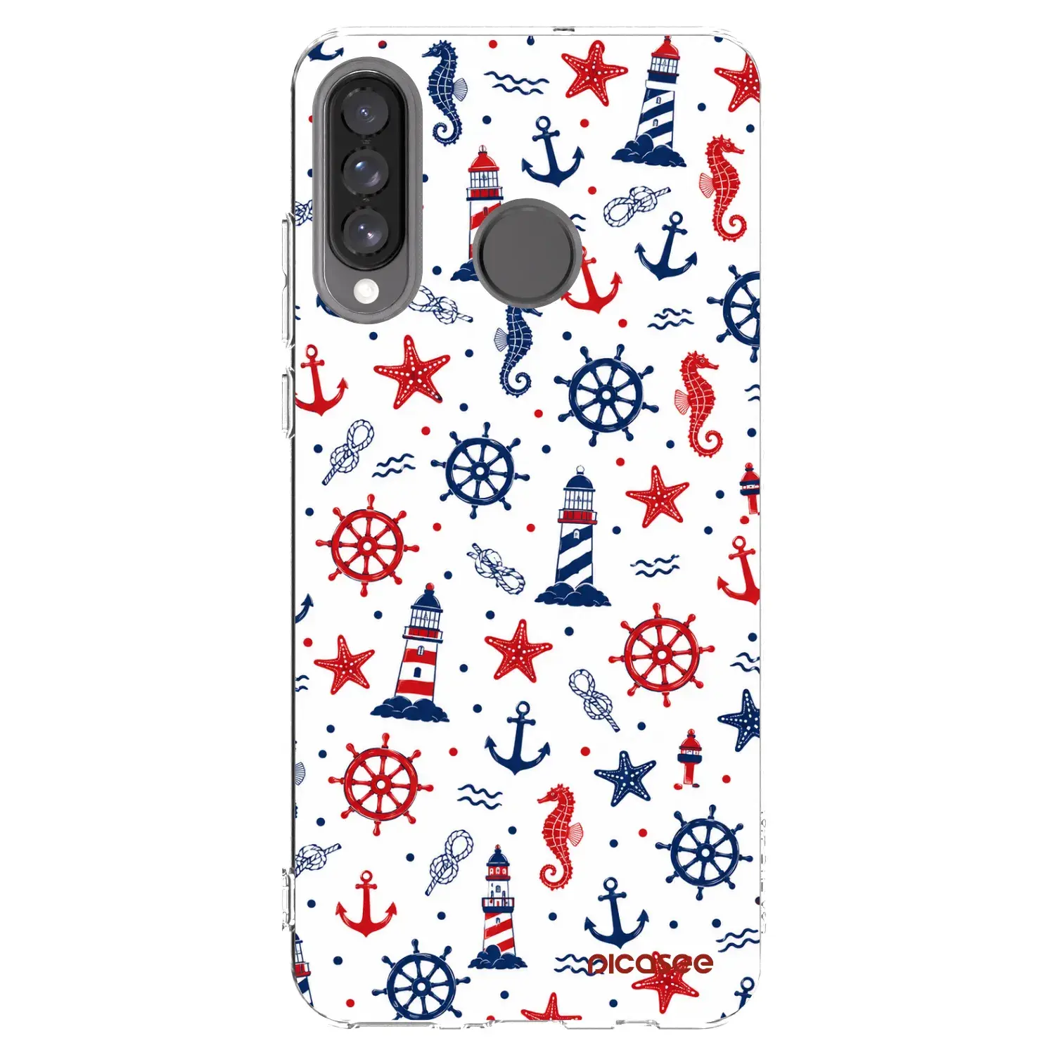 Silikonový průhledný obal pro Huawei P30 Lite - Sailor Vibes